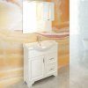 Зеркало-шкаф COMFORTY "Севилья-85" слоновая кость