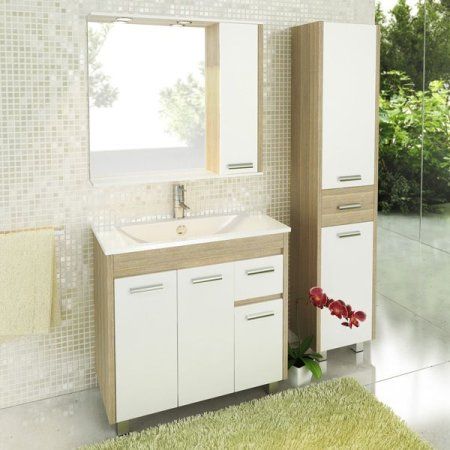 Зеркало-шкаф COMFORTY "Тулуза-90" сосна лоредо
