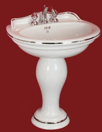 Раковина Migliore Milady 20882 декор D2 широкий платина/белая керамика