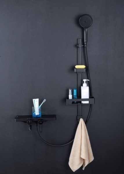 Смеситель для ванны Gappo G96-26 G3296-26 с душевым гарнитуром, черный