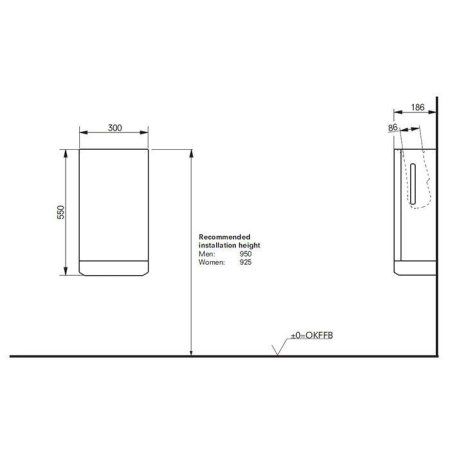 Сушилка для рук Toto Public TYC424W