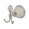Крючок Migliore Olivia 17554 керамика белая с декором платина, хром