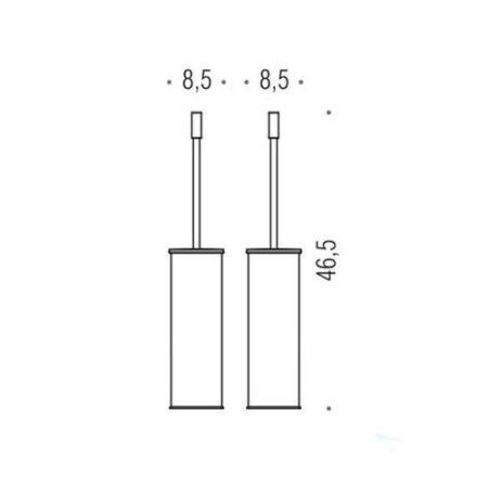 Ершик Colombo Plus W4961.BM напольный, белый матовый