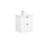 Тумба с раковиной VitrA Root Groove 69415 60 белый матовый