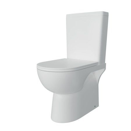 Унитаз напольный Teymi Aina безободковый, сиденье микролифт T40205