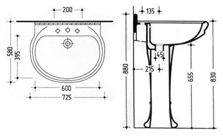 Раковина Migliore Gianeta 20933