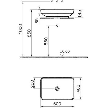 Раковина VitrA Water Jewels 4442B003-0018 60
