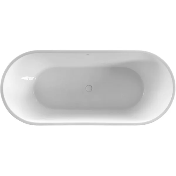 Акриловая ванна Abber AB9268-1.7 170x74 см, отдельностоящая, белый