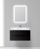 Тумба с раковиной BelBagno Marino MARINO-900-2C-SO-NL-P+BB900/450-LV-MR-AST 90 nero lucido