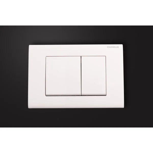 Кнопка смыва Charus Minimalista FP.310.12.01 для инсталляции, белый матовый