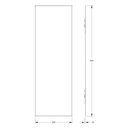 Зеркало Evoform Standard BY 0222 30x90