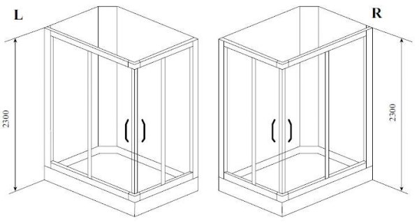 Душевая кабина Timo Lux TL-1504 L 110x85x230