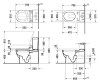 Чаша для унитаза-компакта Duravit Starck 3 2141590000