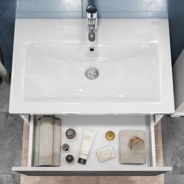 Тумба VIGO Geometry под раковину Geometry 600-0-1 (Como) навесная бетон (033 бетон)