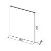 Зеркало Aquanet Lino 00253906 70 белый матовый