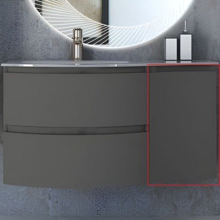 Шкаф Cezares Vague 54906 34 R grigio talpa opaco