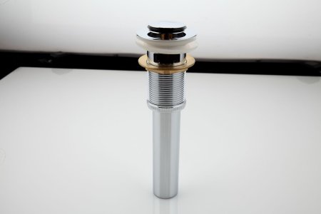 Донный клапан для раковины с переливом Frap F66-2, хром