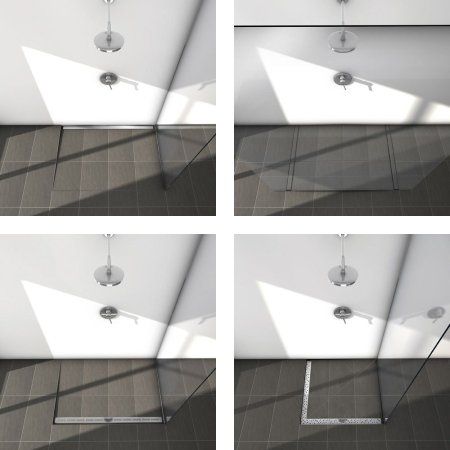 Решетка Tece TECEdrainline Steel II 611082 100х100 угловая, нержавеющая сталь глянцевая