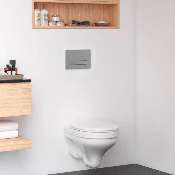 Кнопка смыва Berges Atom Line 049230 для инсталляции, матовый хром