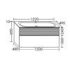 Тумба с раковиной Burgbad Fiumo SFXN122F3958FOT52G0200 120 tectona cinnmon decor/graphite soft matt