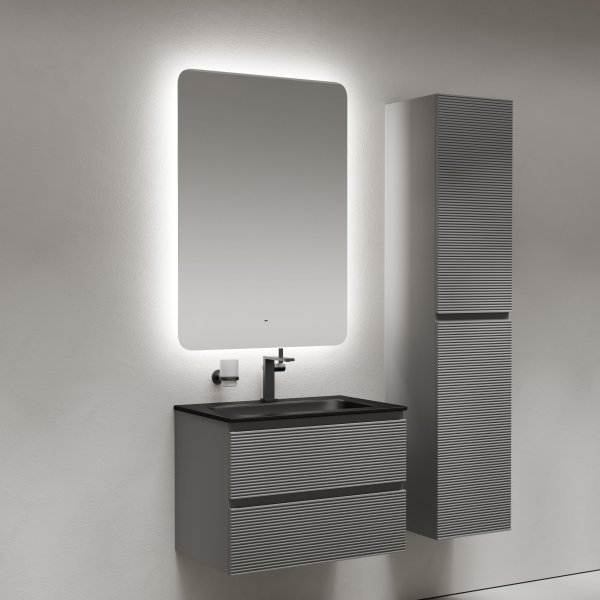 Зеркало для ванной комнаты SANCOS Ray 700x1000 c подсветкой,  RA700