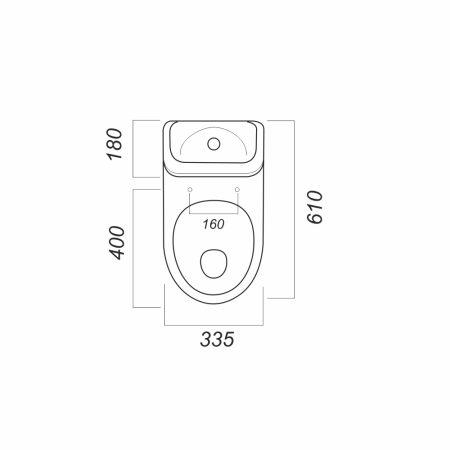 Унитаз-компакт Sanita Luxe Идеал Стандарт IDLSACC01010713 белый