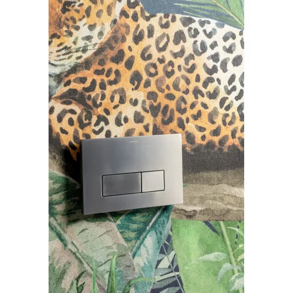 Кнопка смыва Boheme 669-GM для инсталляции, графит матовый