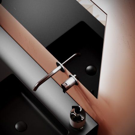 Зеркало для ванной комнаты SANCOS SQUARE 900х700 с подсветкой,  SQ900