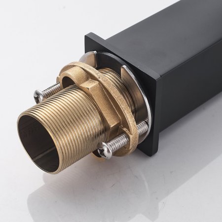 Смеситель для раковины однорычажный с гайкой Shevanik S9601H, Черный