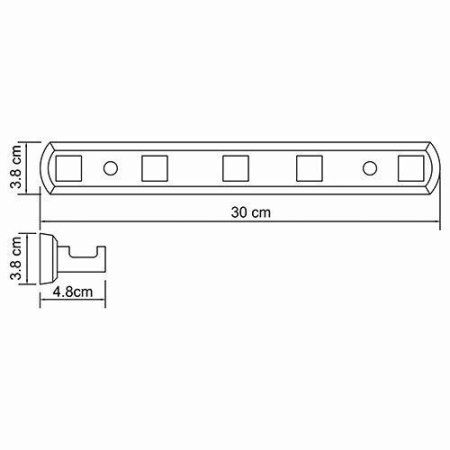Кронштейн настенный WasserKRAFT Lippe K-6575 хром