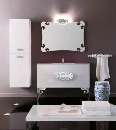Раковина Eurolegno Glamour CRG502V1R906 bi*1отв 90 белый