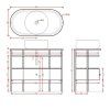 Полка для консоли ArtCeram Flair 4.0 TFA013 05 95 bianco matt