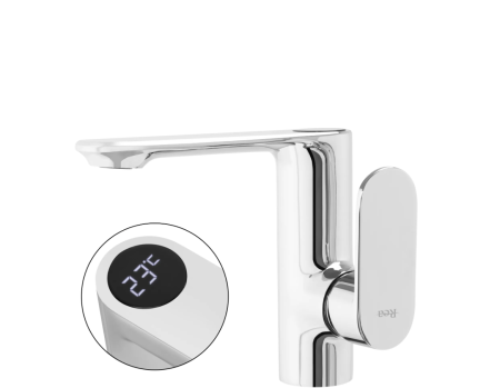Смеситель для раковины (умывальника) REA MILS LCD CHROME хром низкий, REA-B2000