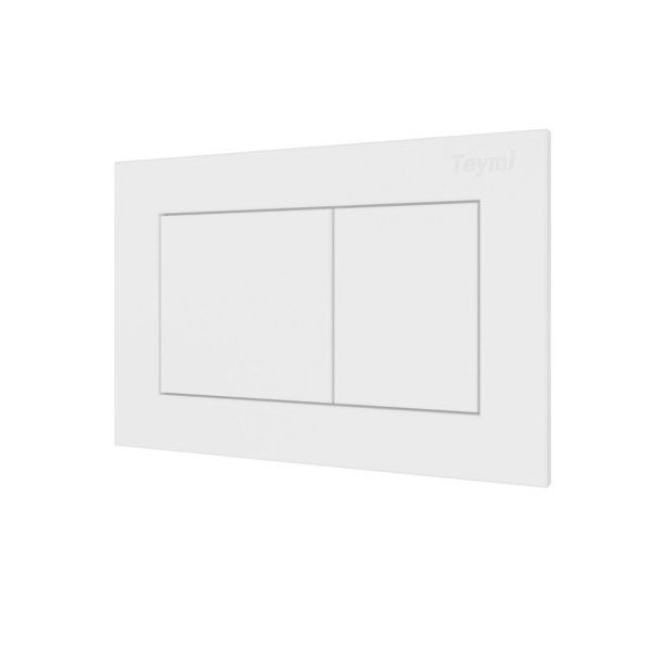 Клавиша смыва Teymi Aina, двойной смыв, белый матовый T70020WM