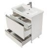 Тумба с раковиной Aquaton Капри 1A230201KP010 80 белый глянец