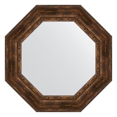 Зеркало Evoform Octagon BY 7395 77x77 состаренное дерево с орнаментом