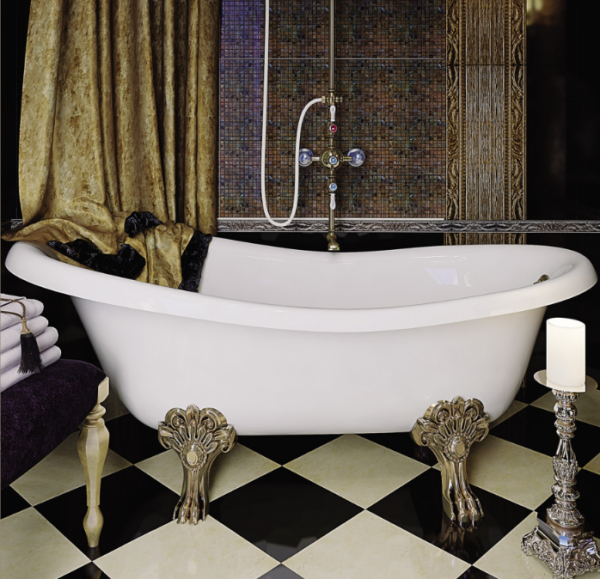 Ванна акриловая Migliori Bella ML.BLL-40.402.DO 170х80 золото, на лапах "MIGLIORE"