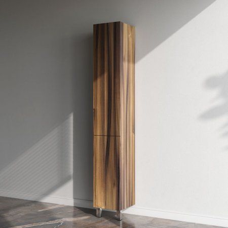 Шкаф-пенал, напольный, правый, 30 см, двери, push-to-open, орех AM.PM Gem M90CSR0306HF