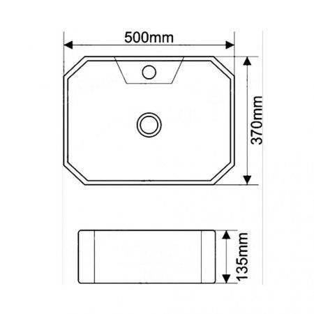 Раковина SantiLine SL-1083 50 белый