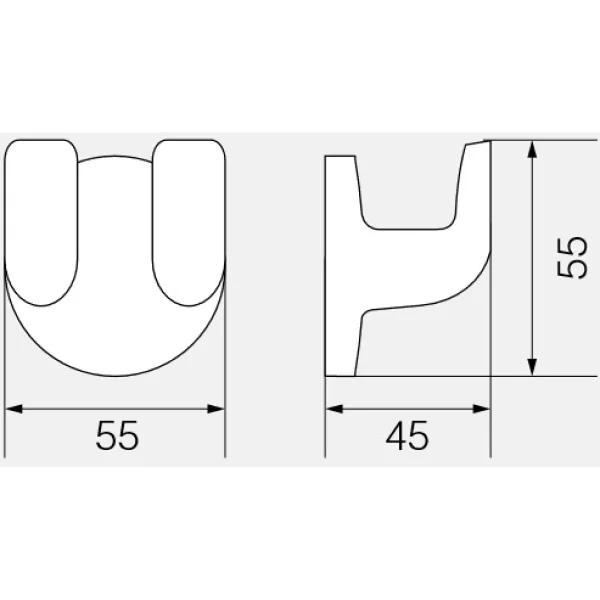 Крючок Veragio Oscar Bronzo OSC-5232.BR двойной, для ванны, бронза
