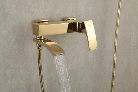 Смеситель для ванны Gappo G3207-3, однорычажный, золото