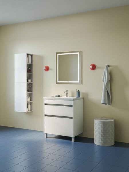 Тумба с умывальником, напольная, 70 см, белый, Zodiac X, IDDIS, (ZDX70WFi95K)