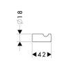 Крючок Hansgrohe Logis 40511000