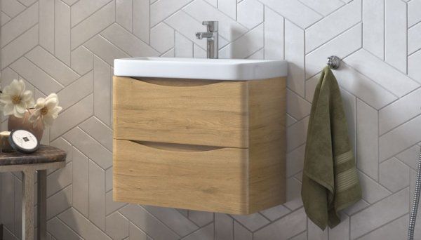 Тумба подвесная Velvex Clay 60.2Y, дуб верона (tp.CLA.9595.60.2Y дуб верона)