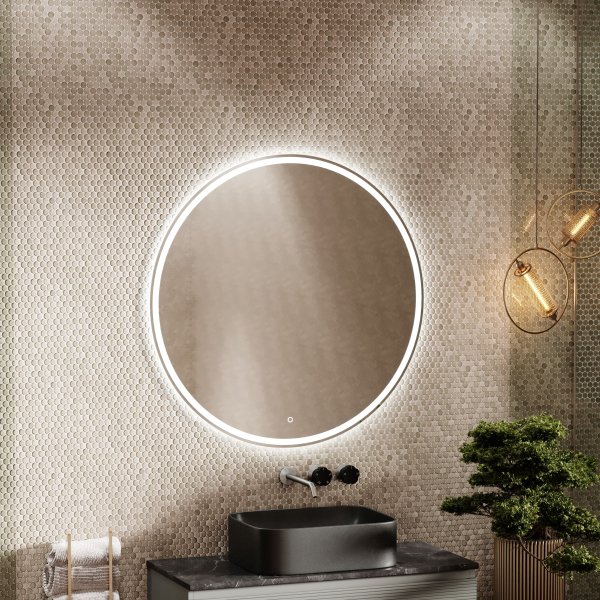 Зеркало для ванной комнаты SANCOS Bella D1000 c подсветкой,  BE1000