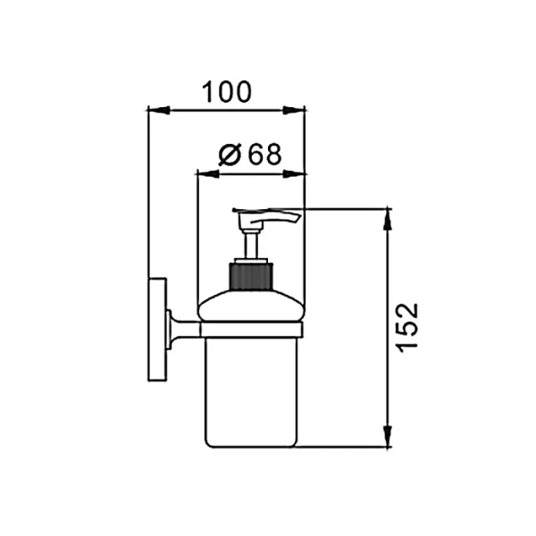 Дозатор для жидкого мыла Frap F1927