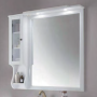 Шкаф-зеркало Eban FCPLS102SB bi decape*1 со шкафчиком левым белый