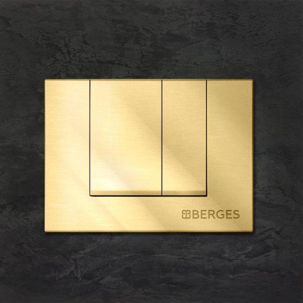 Кнопка смыва Berges Wasserhaus Novum S9 040049 золото