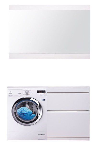 Тумба напольная "Даллас 130", Люкс белая, PLUS Style Line СС-00000557