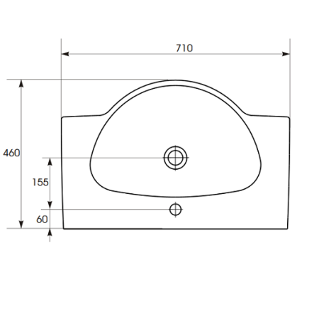Раковина Cersanit Nati UM-NAT70/1 70